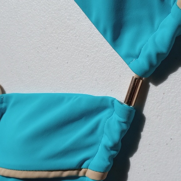 Halter Neck Triangle Bikini Set - Picture 16 of 17